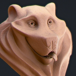 Bear bust sculpt