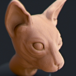 Cat head Sculpt