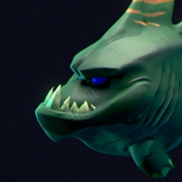 Fish sculpt from creaturebox concept art